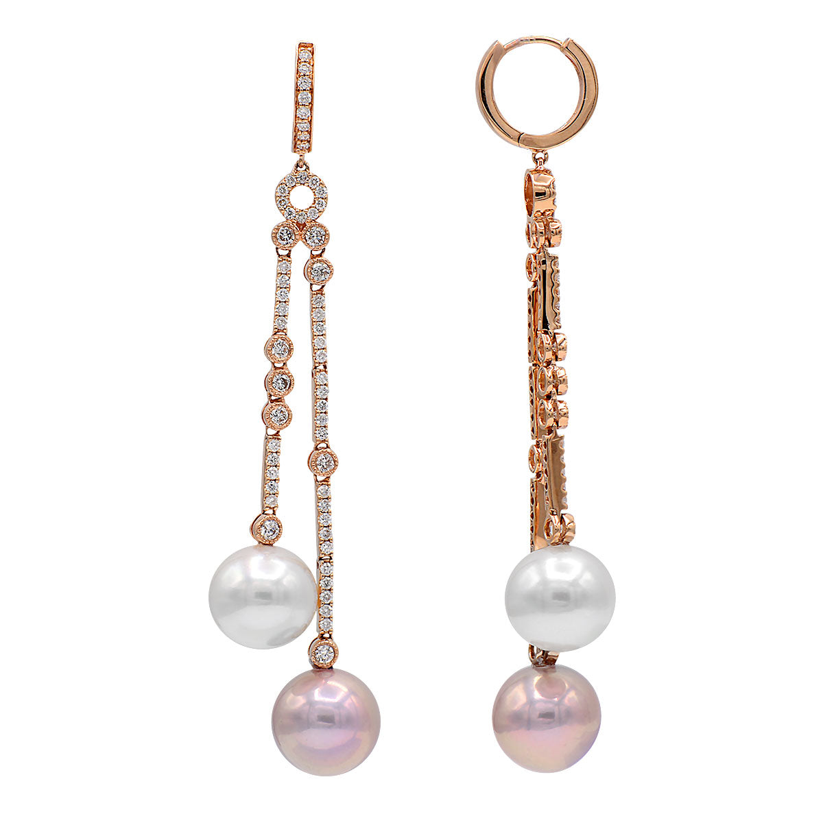 E012318R-SF - 18KW_5.5G S.Sea/PFW Earring 114D-1.07 10-11mm