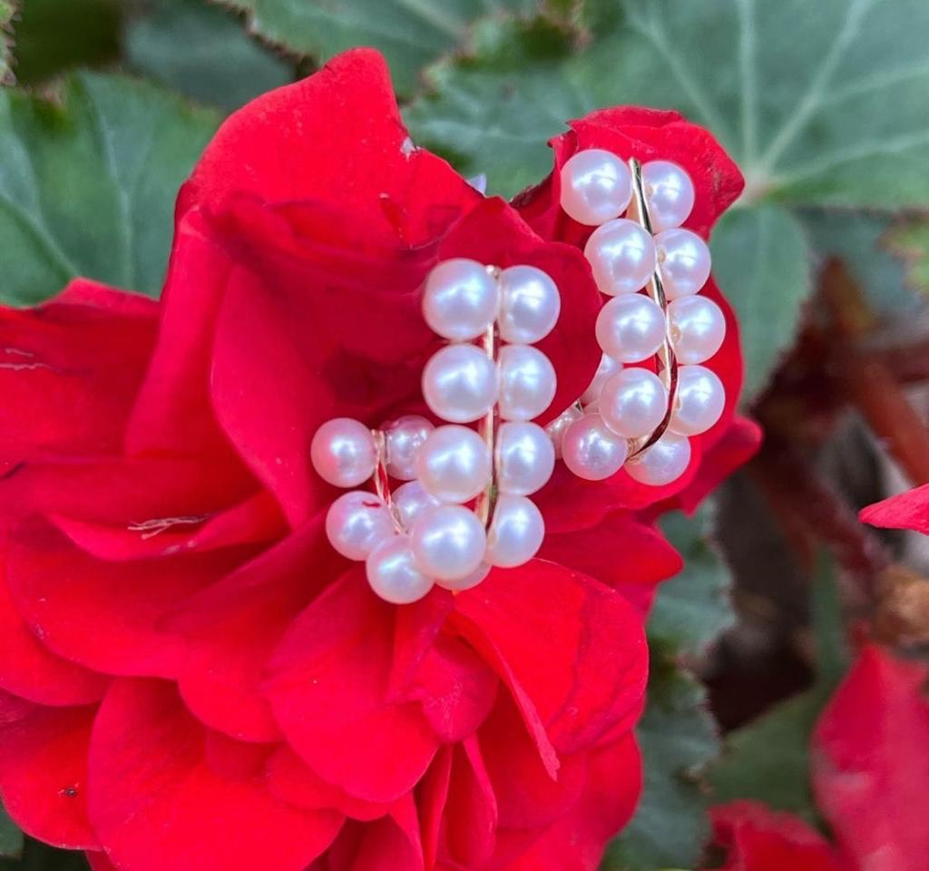 14K Yellow Gold Freshwater Pearl Earrings, 4-5mm