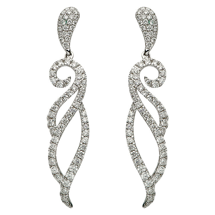 18KW Hanging Earrings