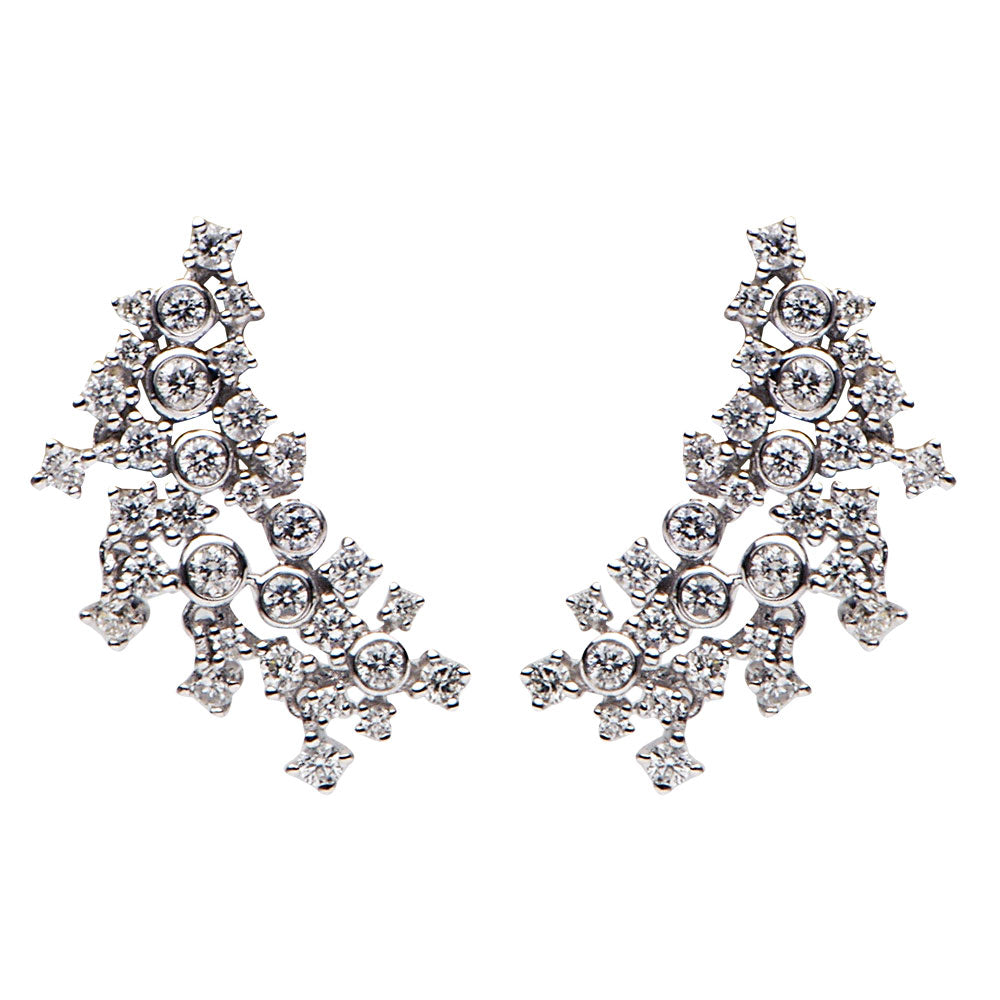 18KW Diamond Hanging Earrings