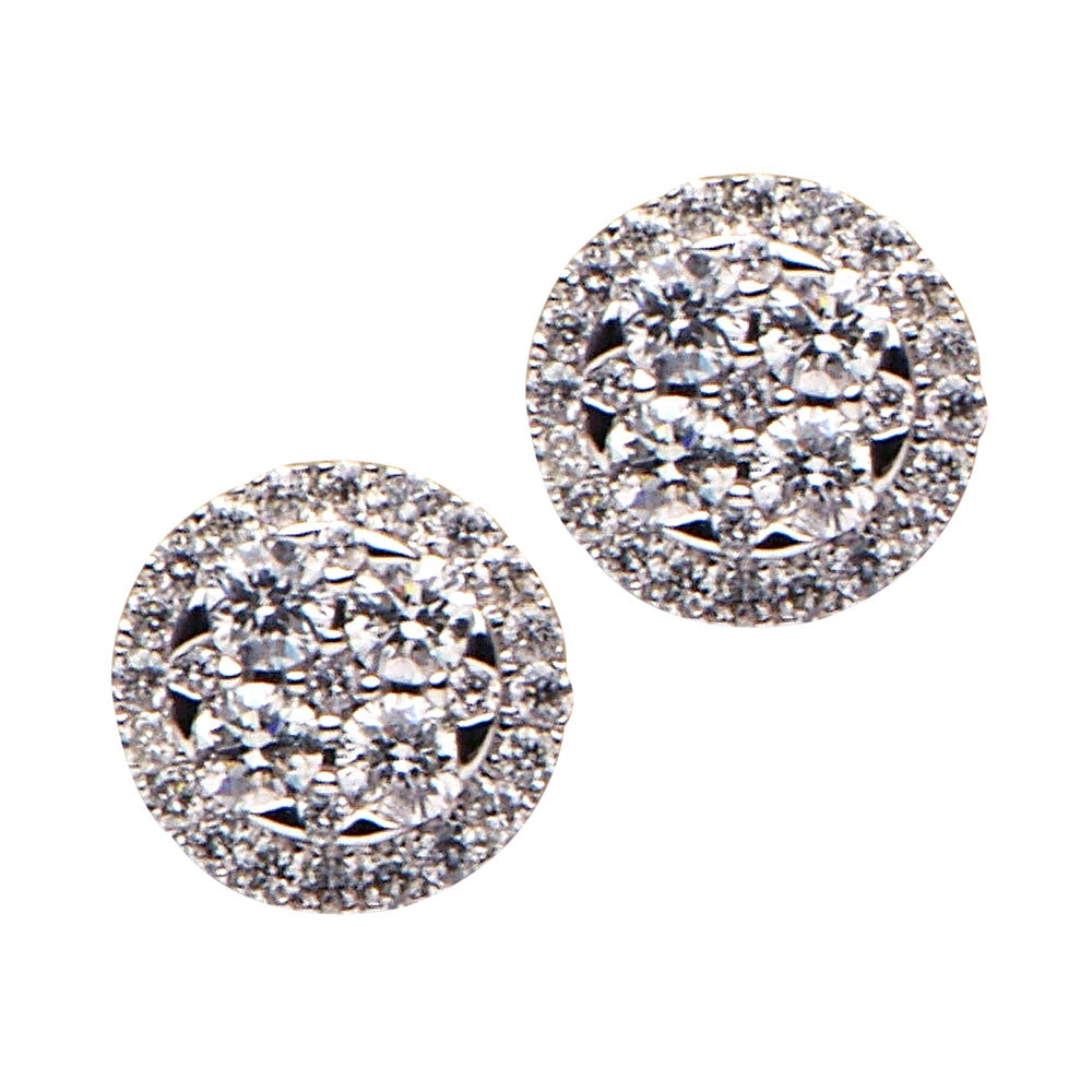 18KW Diamond Stud Earrings