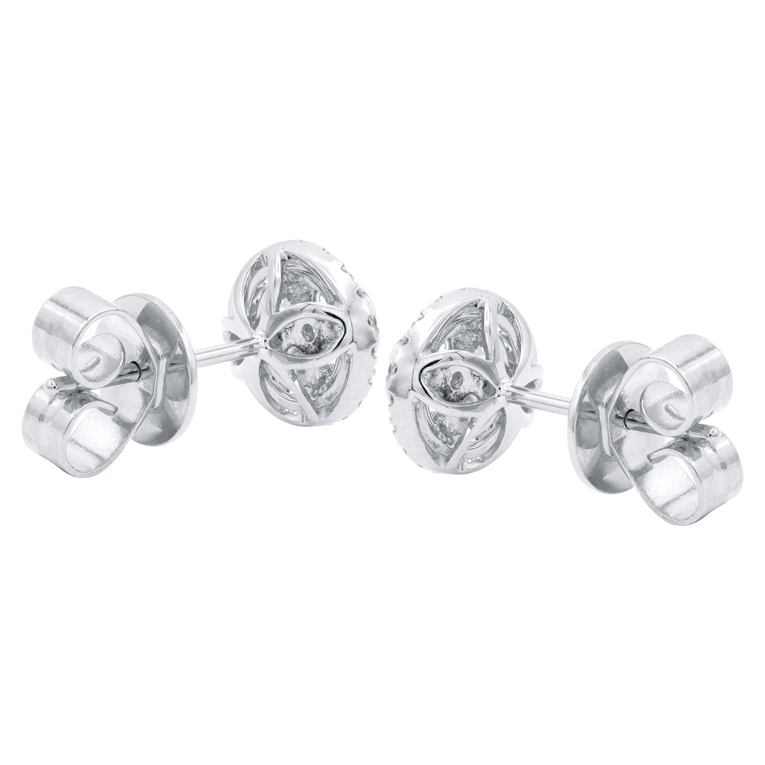 18KW Diamond Stud Earrings
