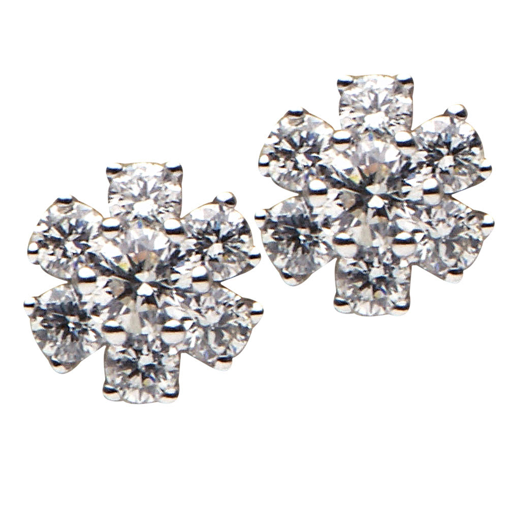 18KW Diamond Stud Earrings