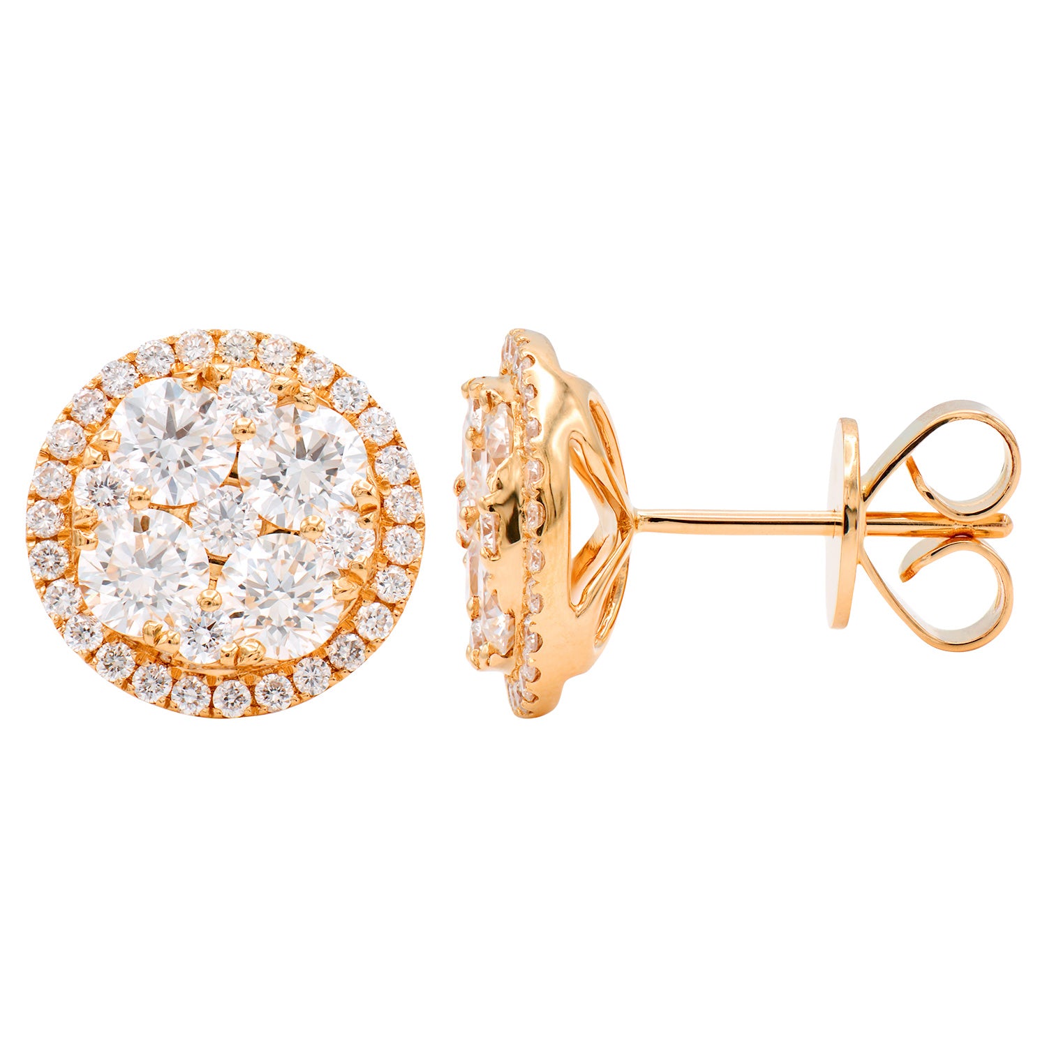 18KW Stud Earrings