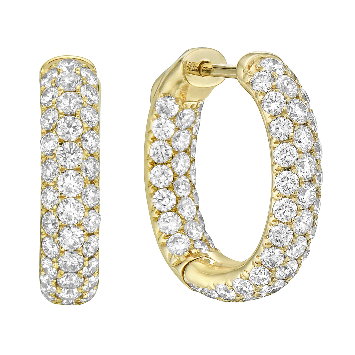 AE154052Y - Earrings 14KY/6.0G 122RD-2.95CT