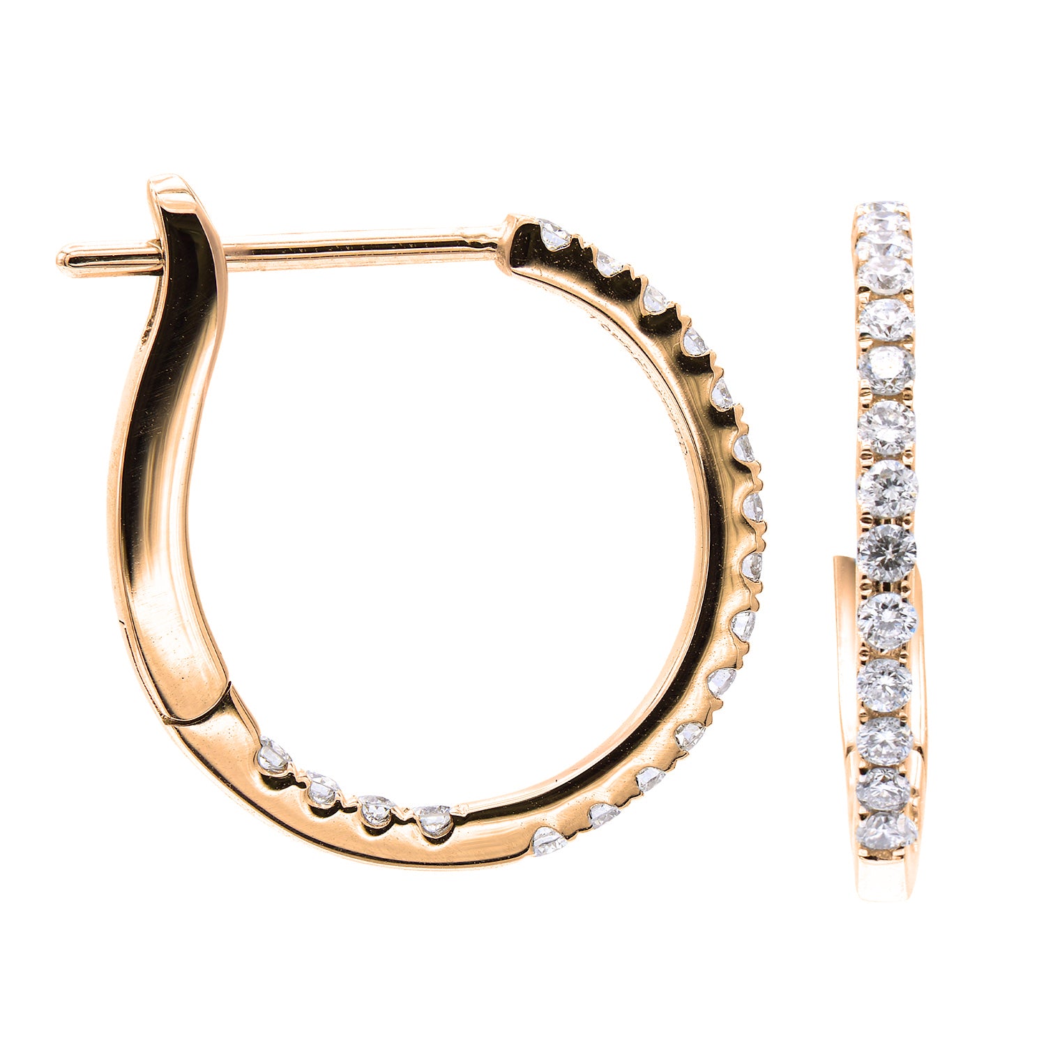 E054448Y - Earrings 18KY/2.3G 38RD-0.31CT