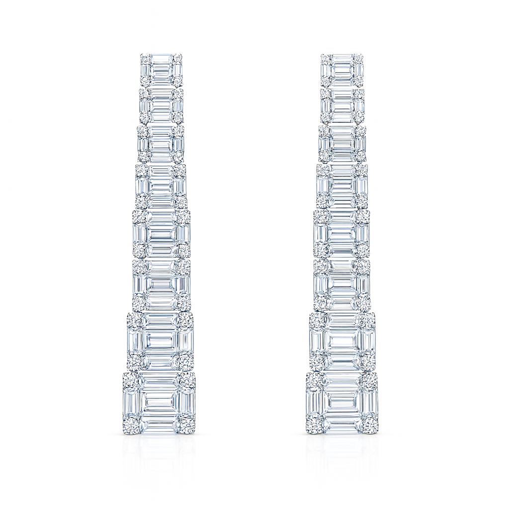 E055635 - Earrings 18KW/9G DIA-3.1CT