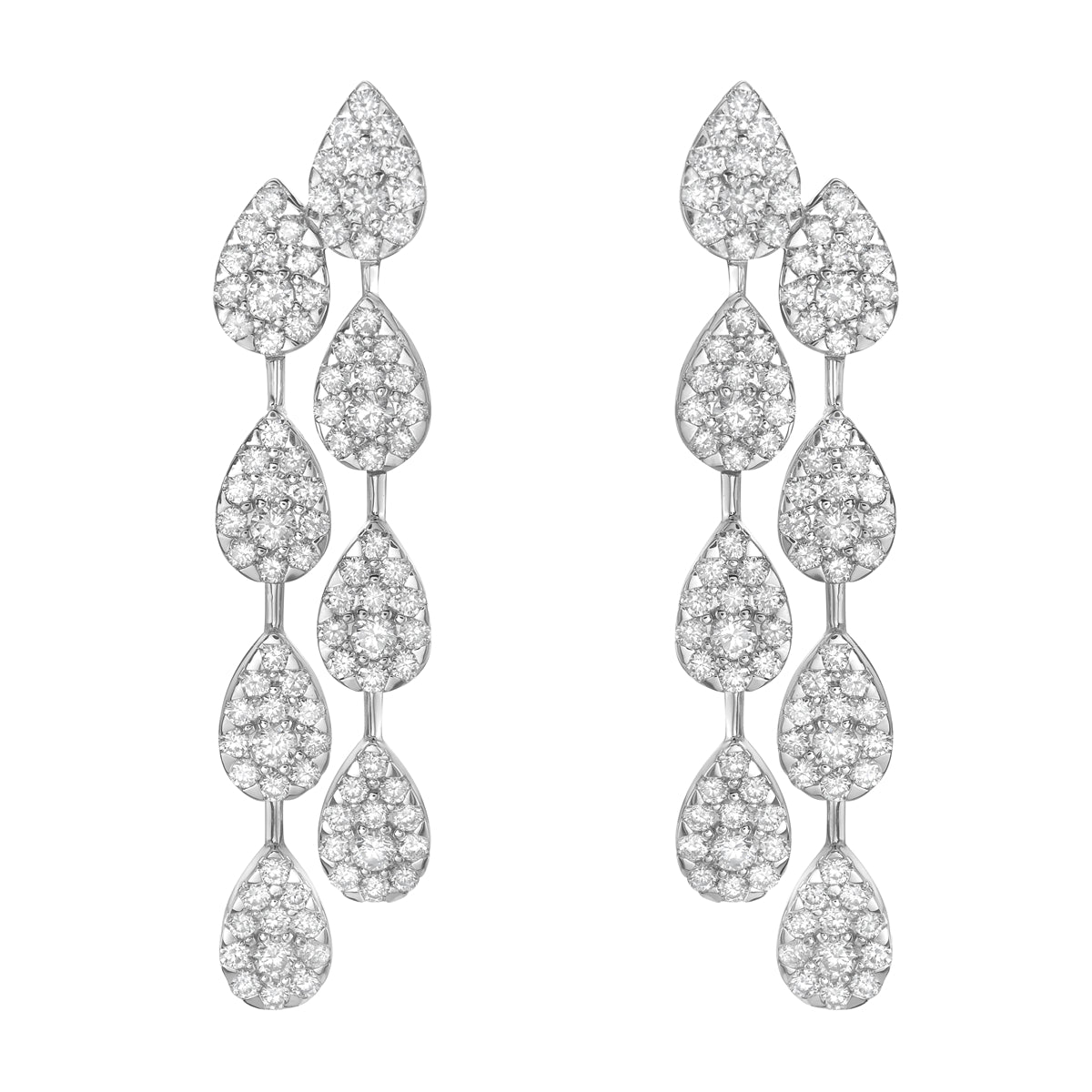 E055939 - Earrings 18KW/11.1G 16RD-1.02CT 176RD-3.65CT