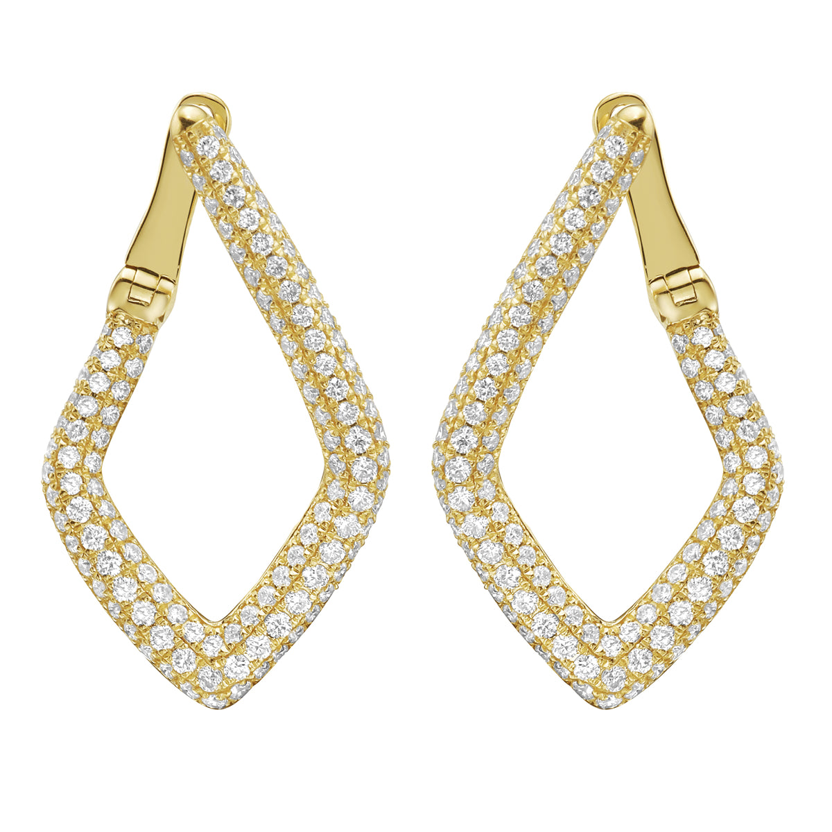 E056084Y - Earrings 18KY/5.0G 236RD-1.48CT
