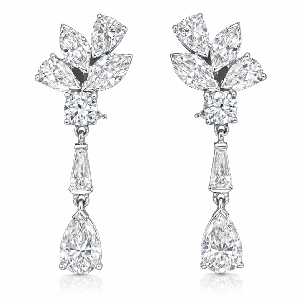 E057012 - Earrings 14DIA 5.00Cts.