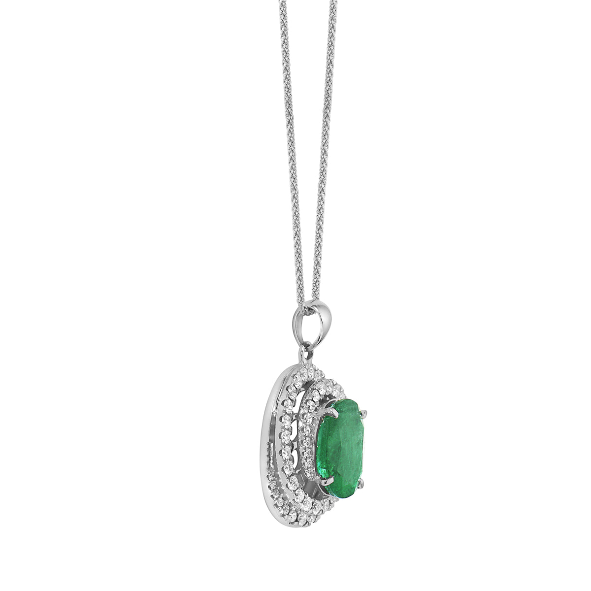 EP054825-C - Pendant 18KW/5.1G 1EMER-3.39CT 56RD-0.83CT