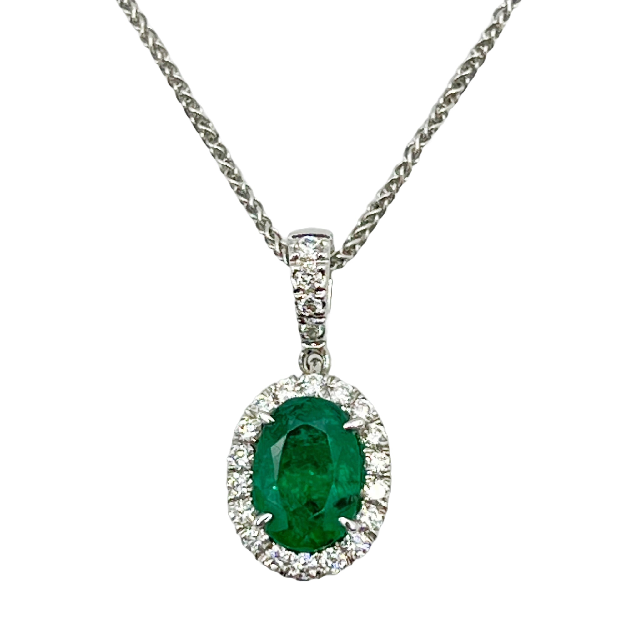 Pendant 18KW/1.5G 1EMER-1.51CT 20RD-0.30CT