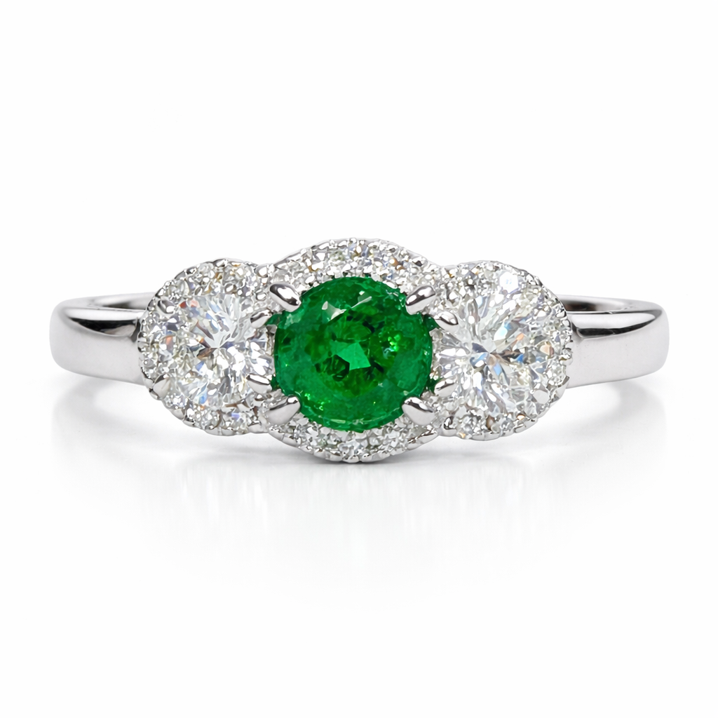 ER056889 - 18KW/3.5G 1EMER-0.54CT 2RD-0.41CT 26RD-0.11CT