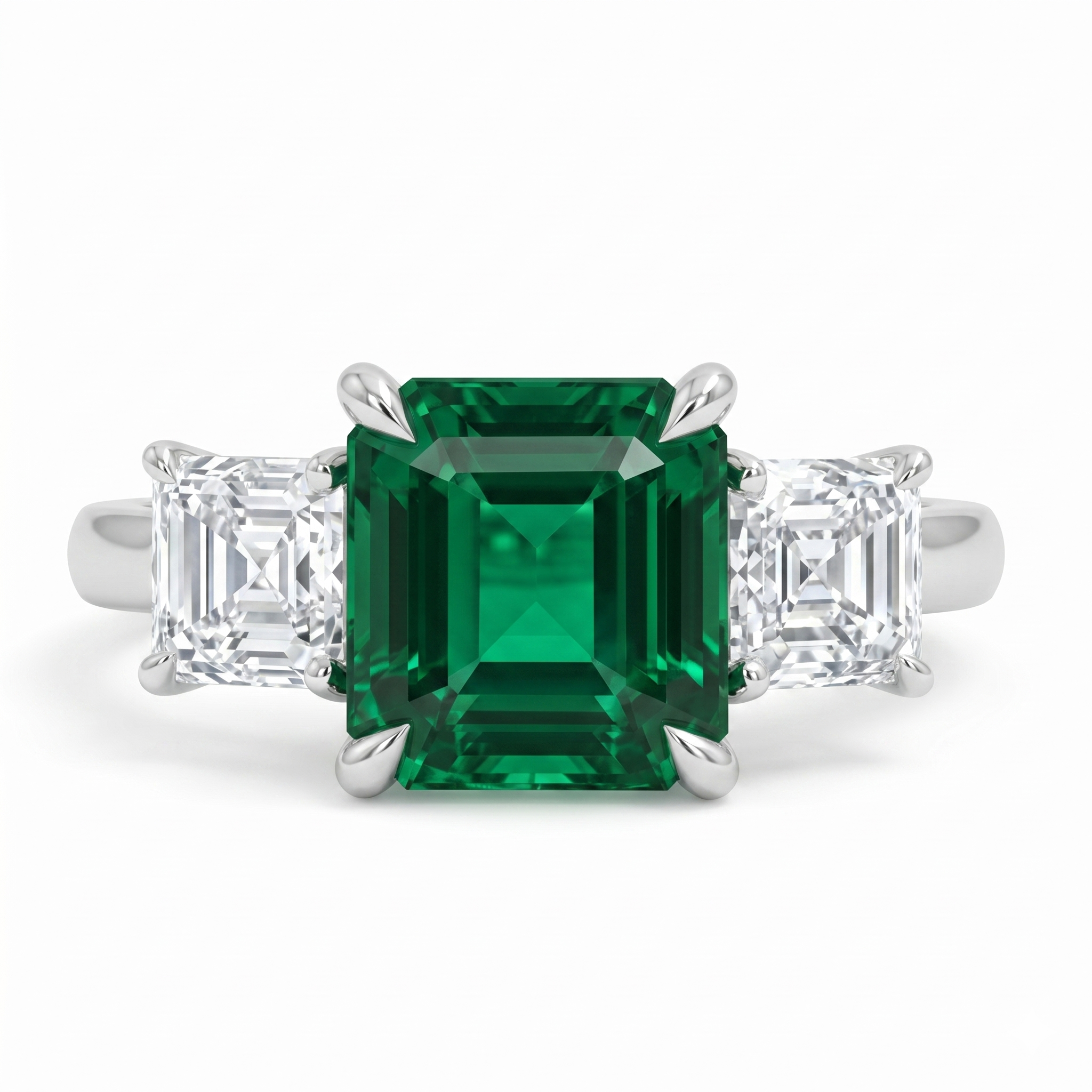 ER057072 - Ring/18KW 1ENER-2.25CT 2ASH-1.22CT GIA-DIA
