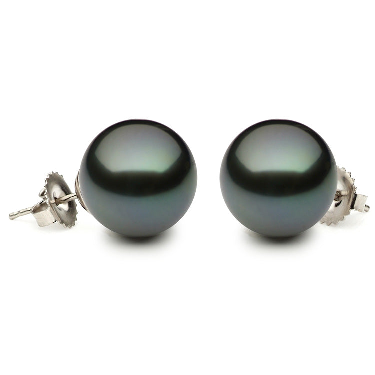 14KW Tahitian Pearl Tahitian Stud, 11-12mm