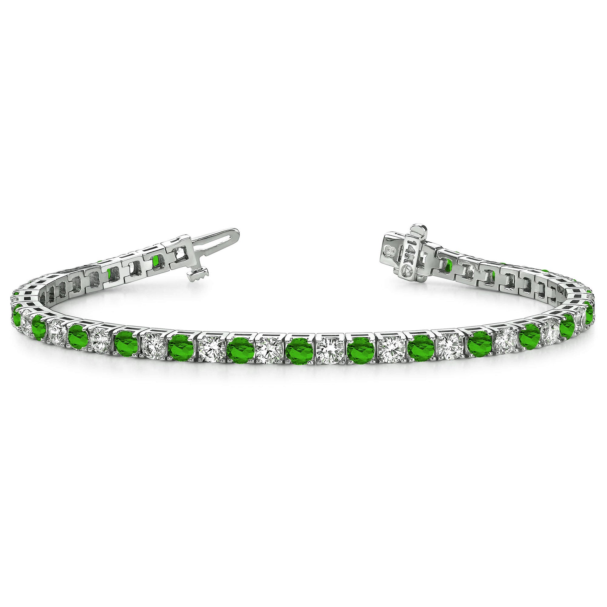 ET051215W - Tennis 18KW 30RD-2.5CT 30EMER-2.42CT