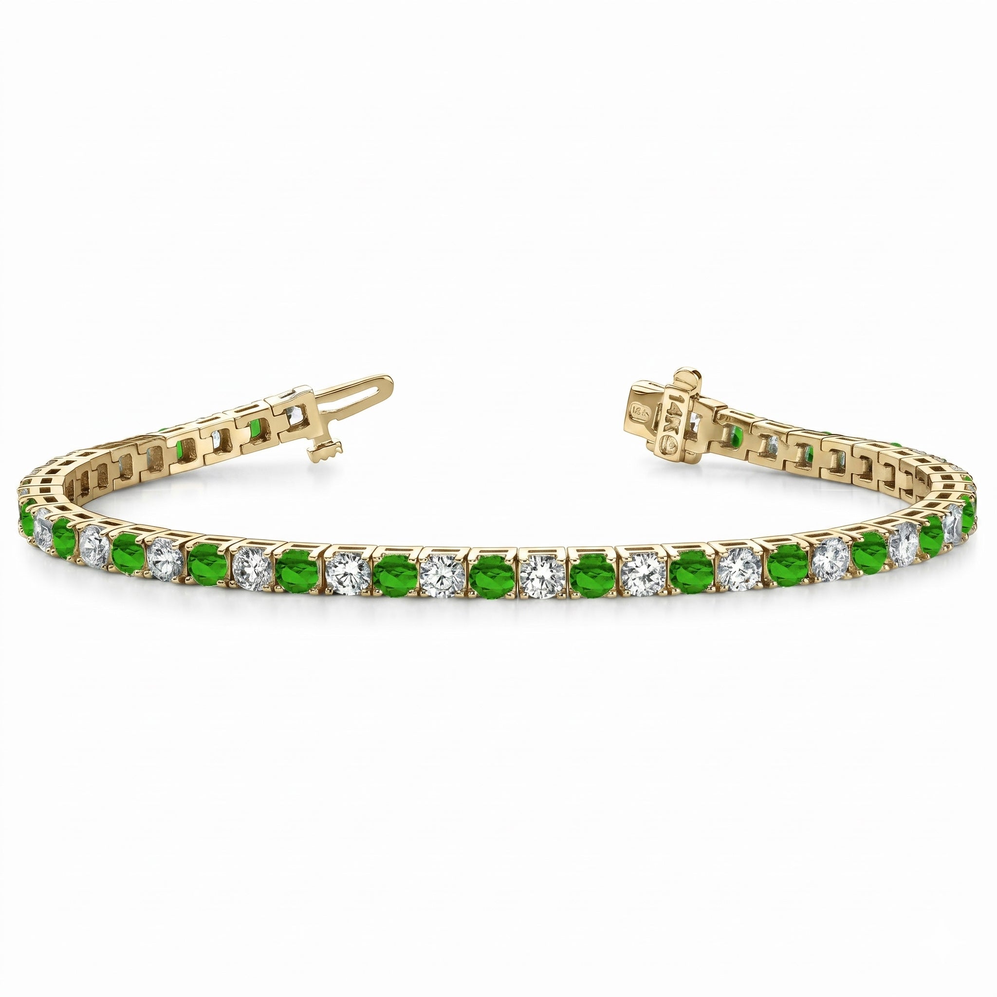 ET051215Y - Tennis 18KY 30RD-2.5CT 30EMER-2.42CT
