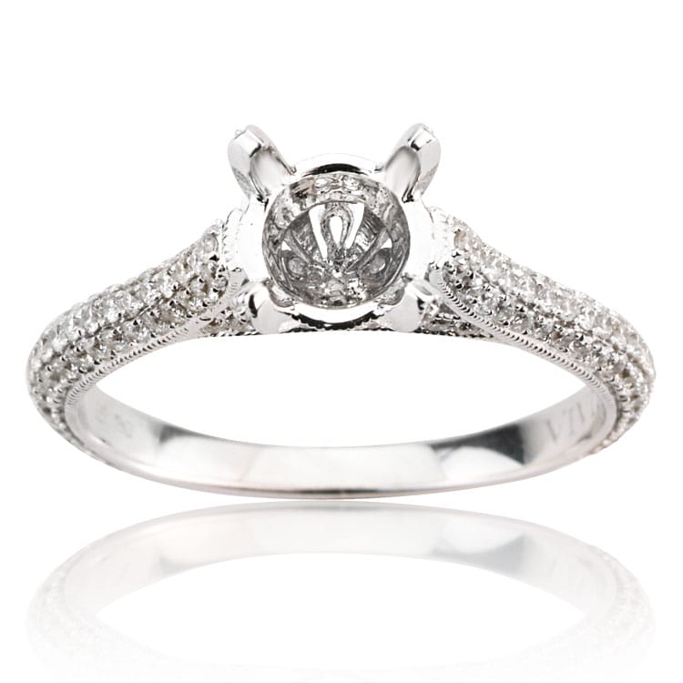 18K White Gold Engagement Ring, 1.95ct