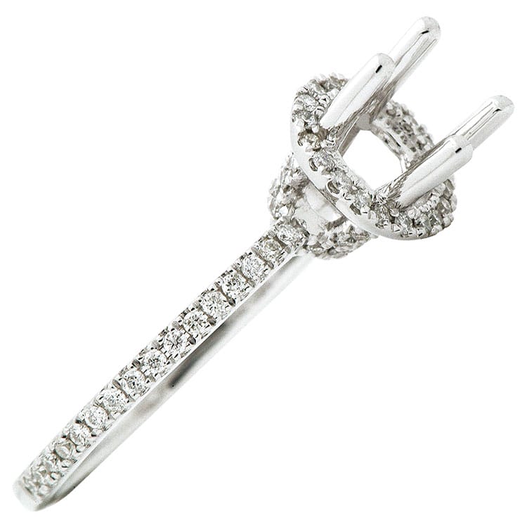 18K White Gold Engagement Ring, 0.29ct