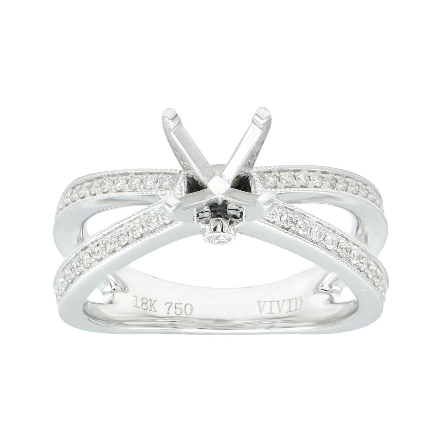 18KW Engagement Ring