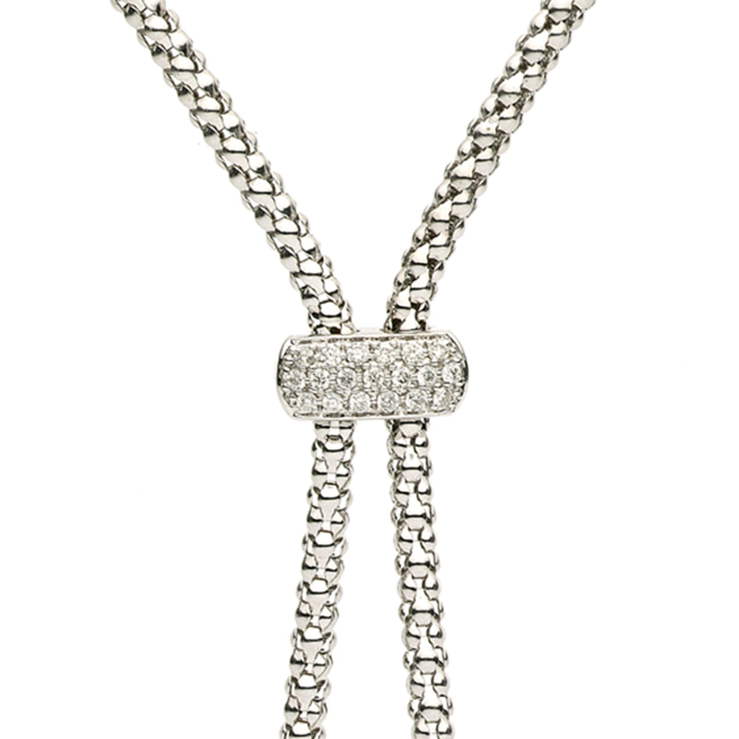 18KW S.Sea/Tah Necklace 37D-0.25ct  11-12mm 10.4grams 18''