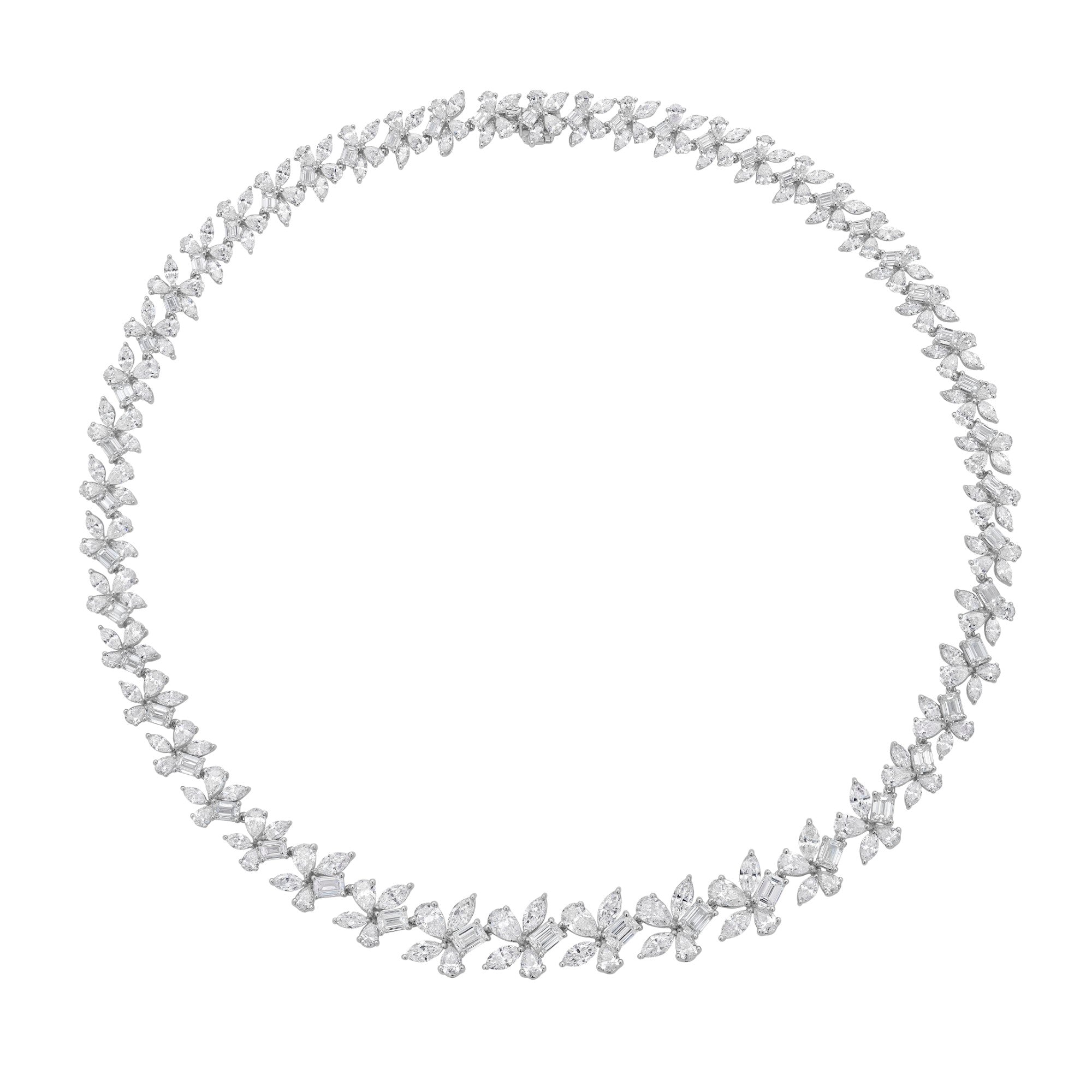 N056713 - Necklace 18KW/49.3G 245DIA-33.00CT