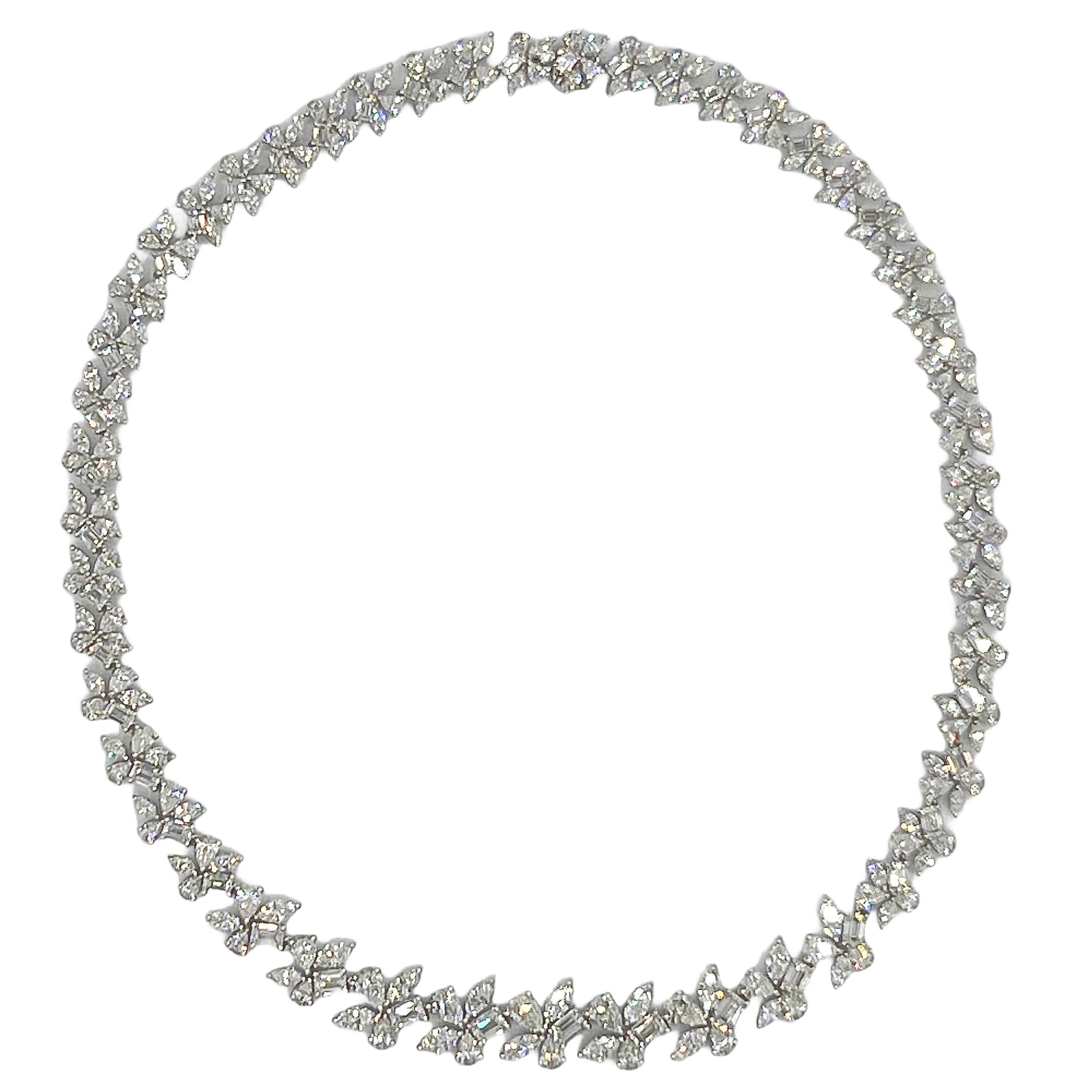 N056713 - Necklace 18KW/49.3G 245DIA-33.00CT