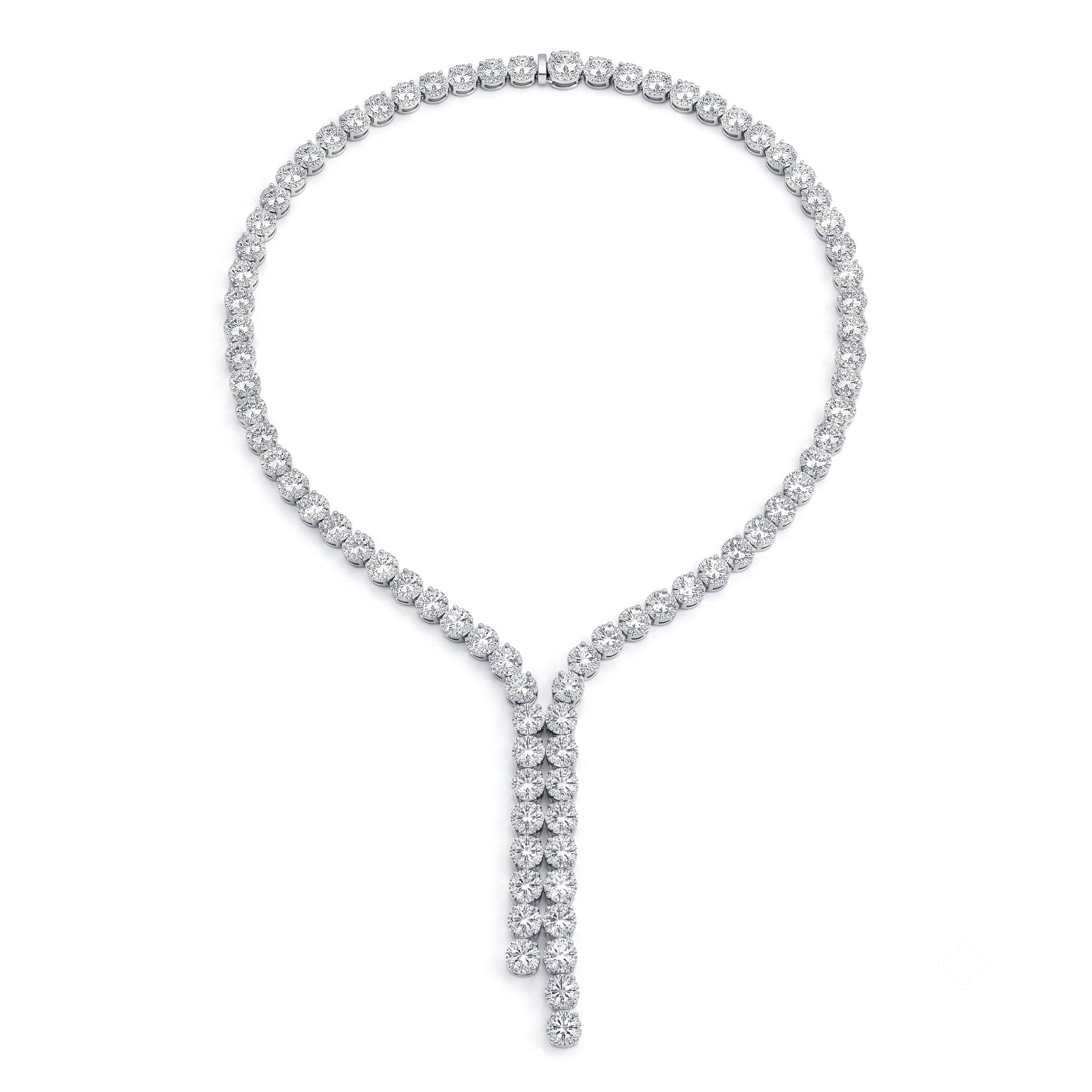 N057021 - Necklace 18KW/45.73G DIA-23.76CT