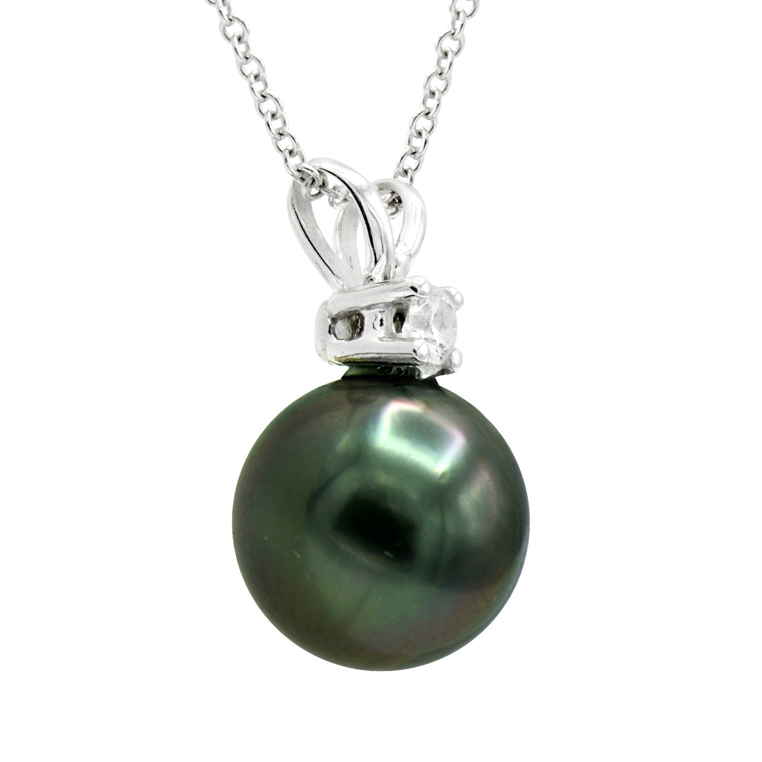 Tahitian Pearl 8-9mm Pendant with Rabbit Ears