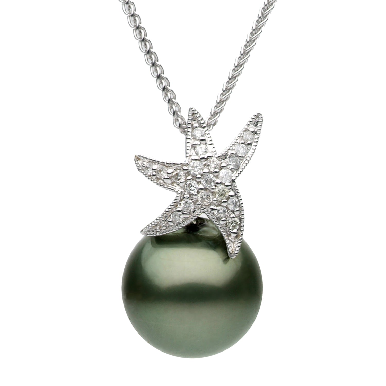 14KW Tahitian Pearl Pendant, 11-12mm