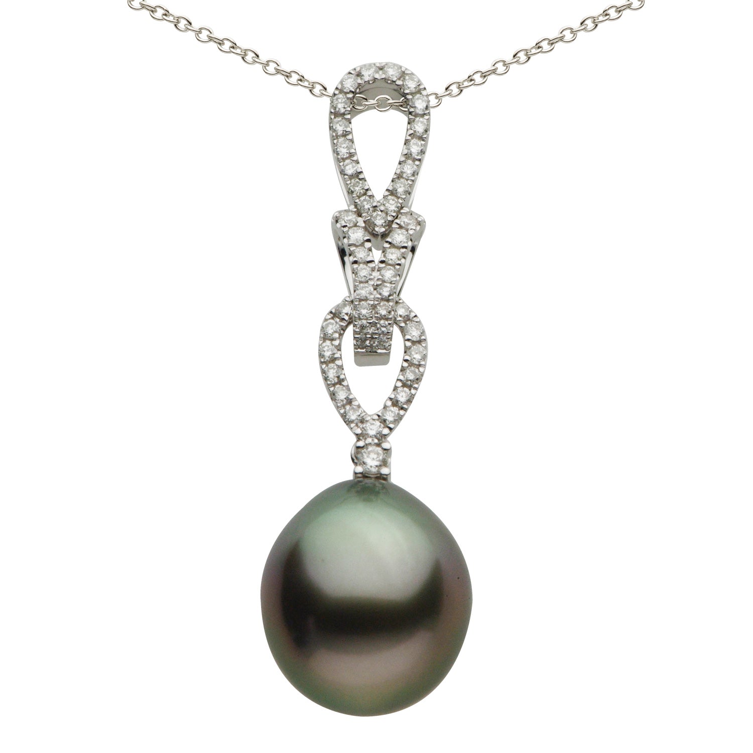 18KW Tahitian Pearl Pendant, 12-13mm