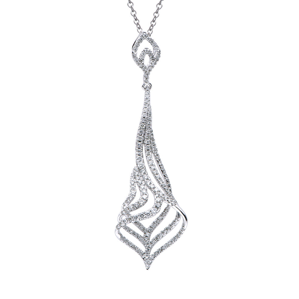 18KW Diamond Pendant