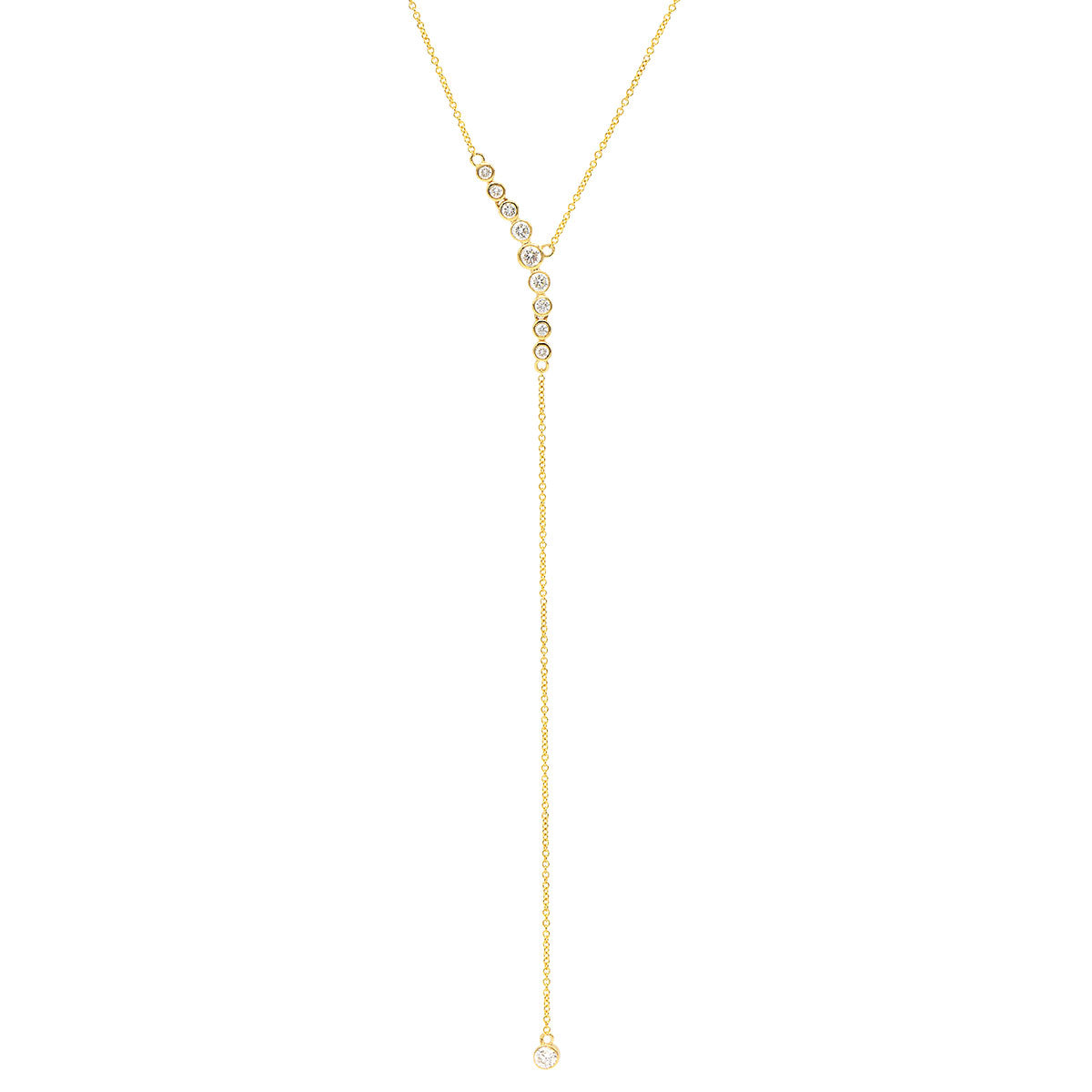 18K Yellow Gold Diamond Pendant, 0.5ct