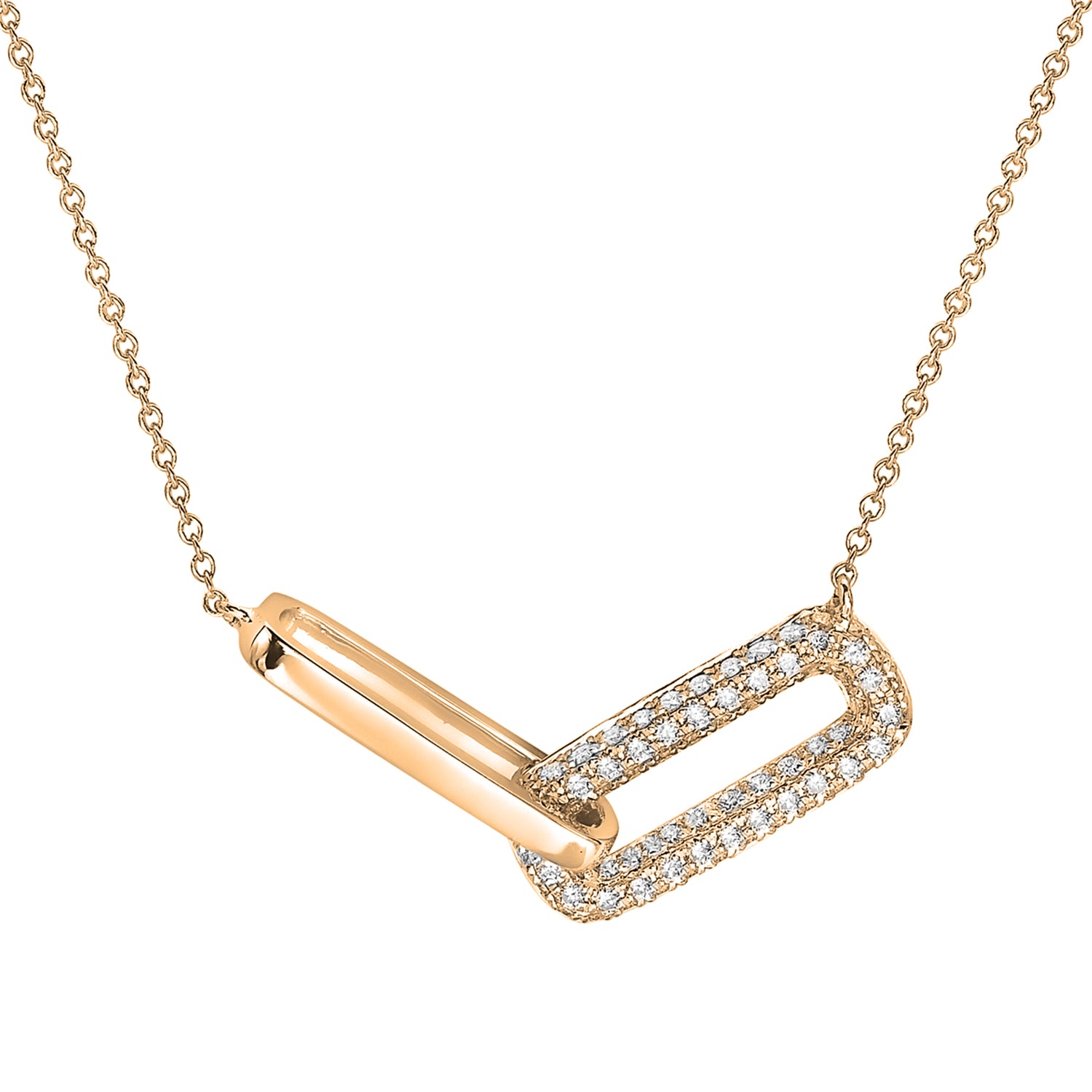 P054669Y - Necklace 18KY/1.5G 78RD-0.49CT