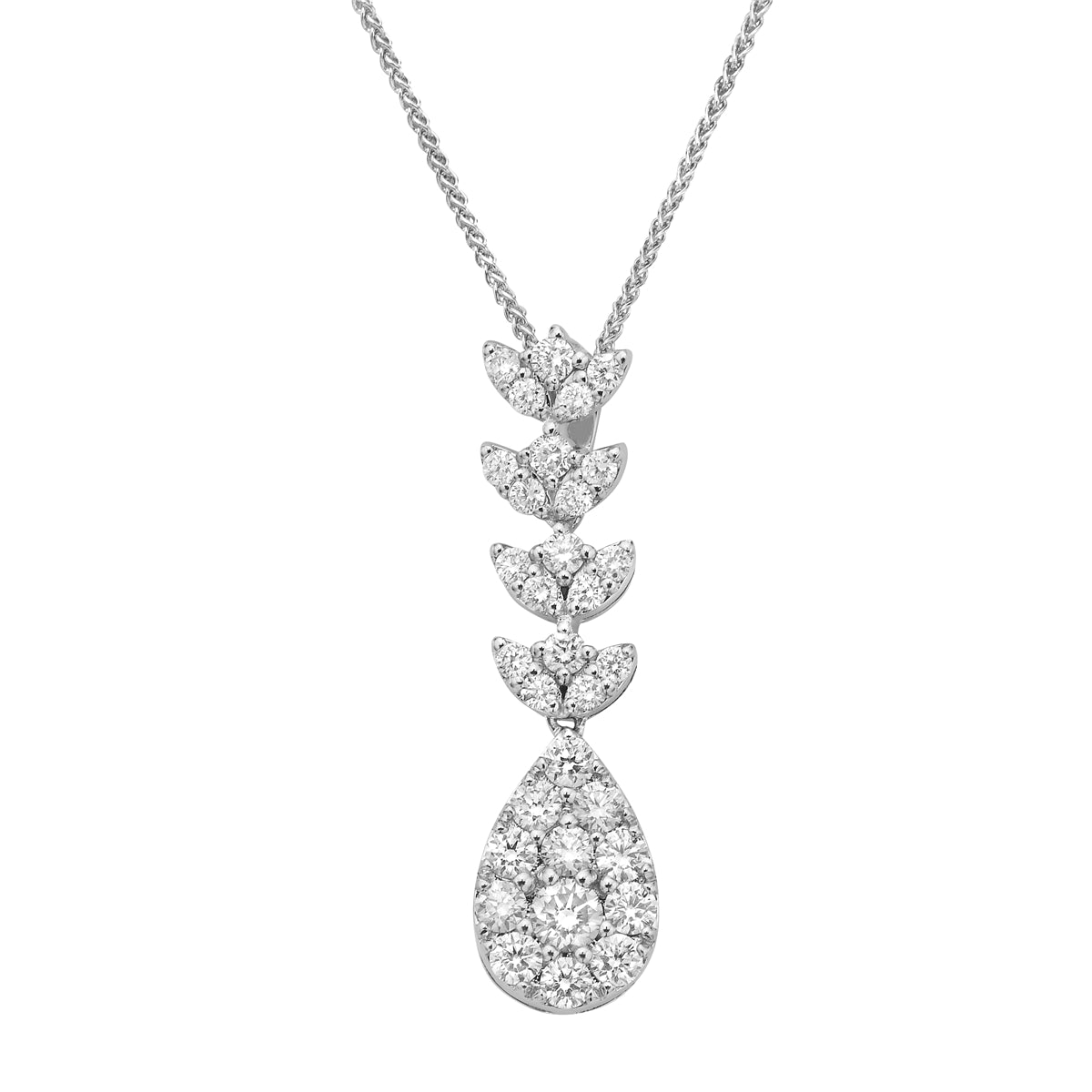 P055937 - Pendant 18KW/1.9G 1RD-0.09CT 31RD-0.62CT
