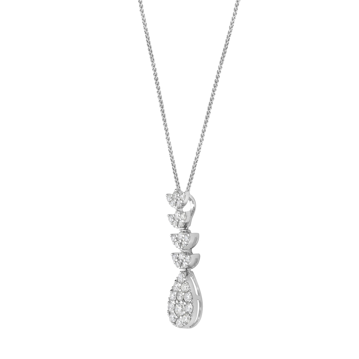 P055937 - Pendant 18KW/1.9G 1RD-0.09CT 31RD-0.62CT