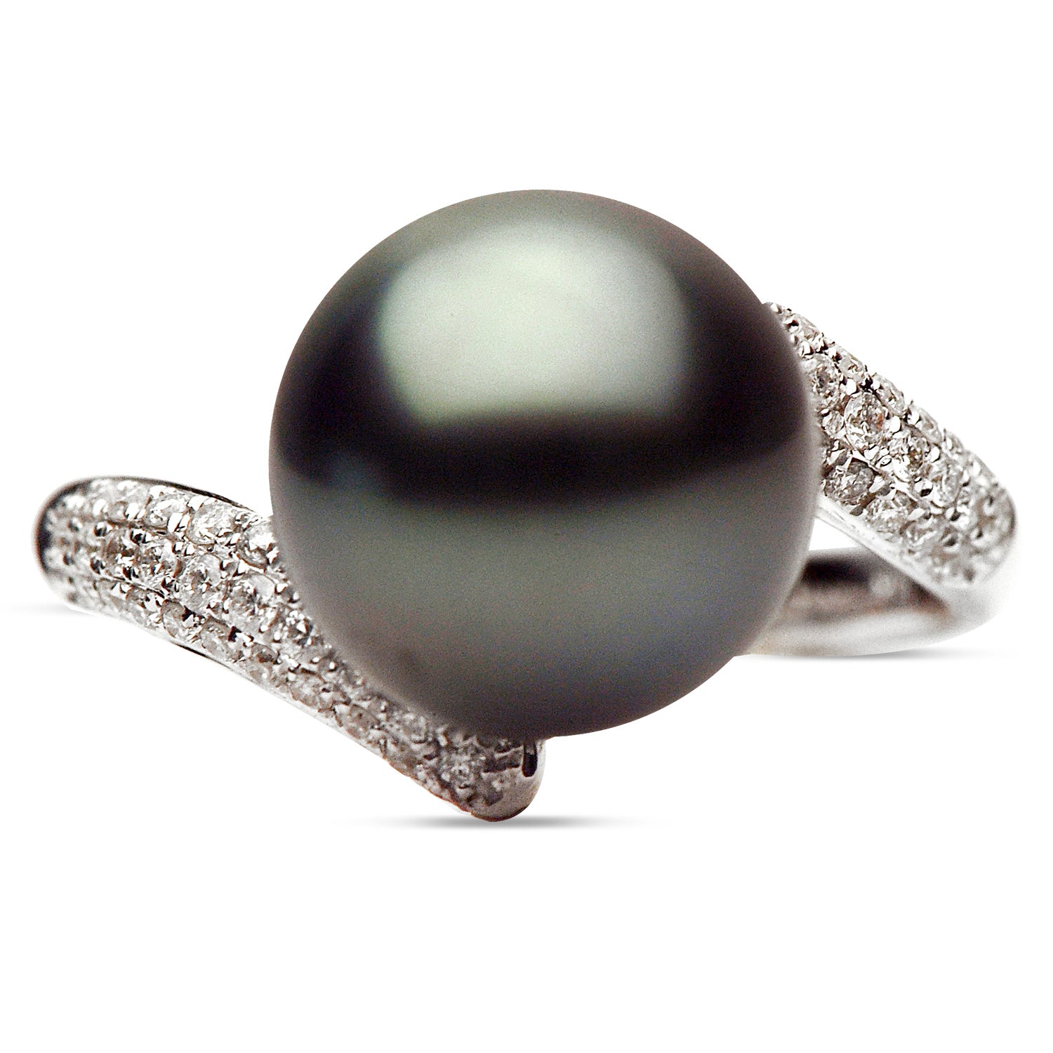 14KW Tahitian Pearl Ring, 10-11mm