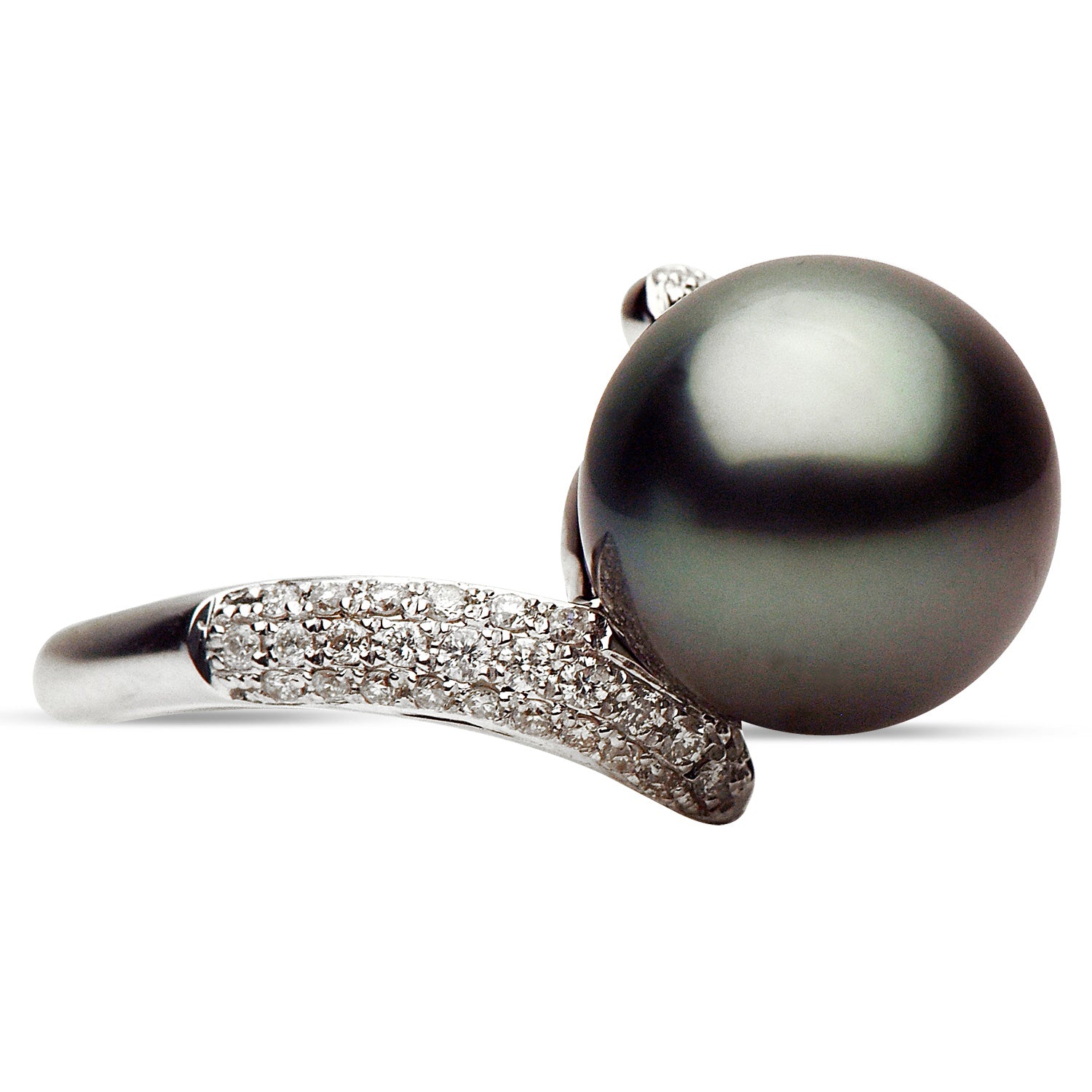 14KW Tahitian Pearl Ring, 10-11mm