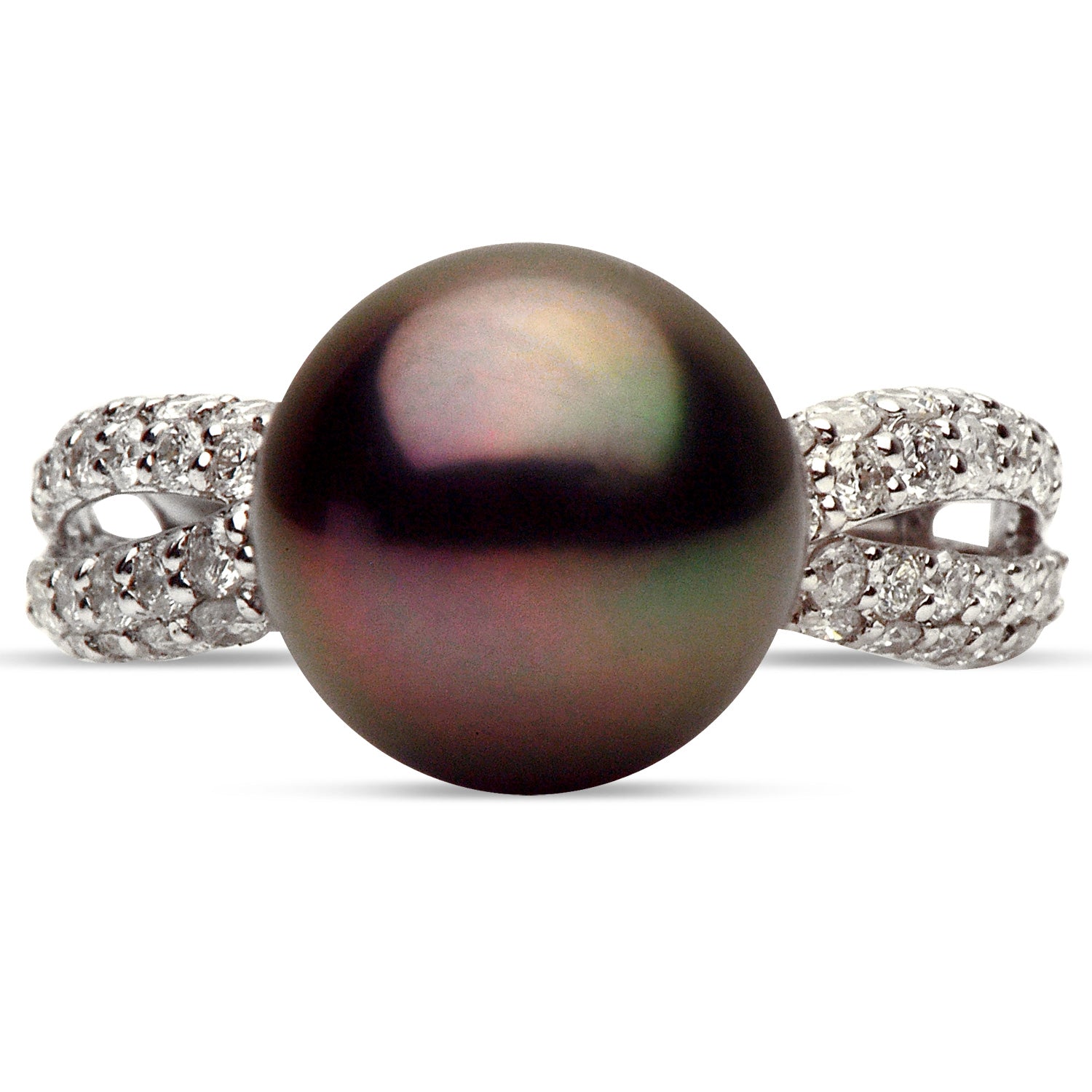 14KW Tahitian Pearl Ring, 10-11mm