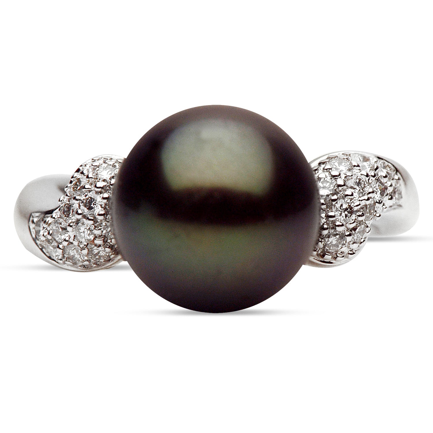 14KW Tahitian Pearl Ring, 10-11mm