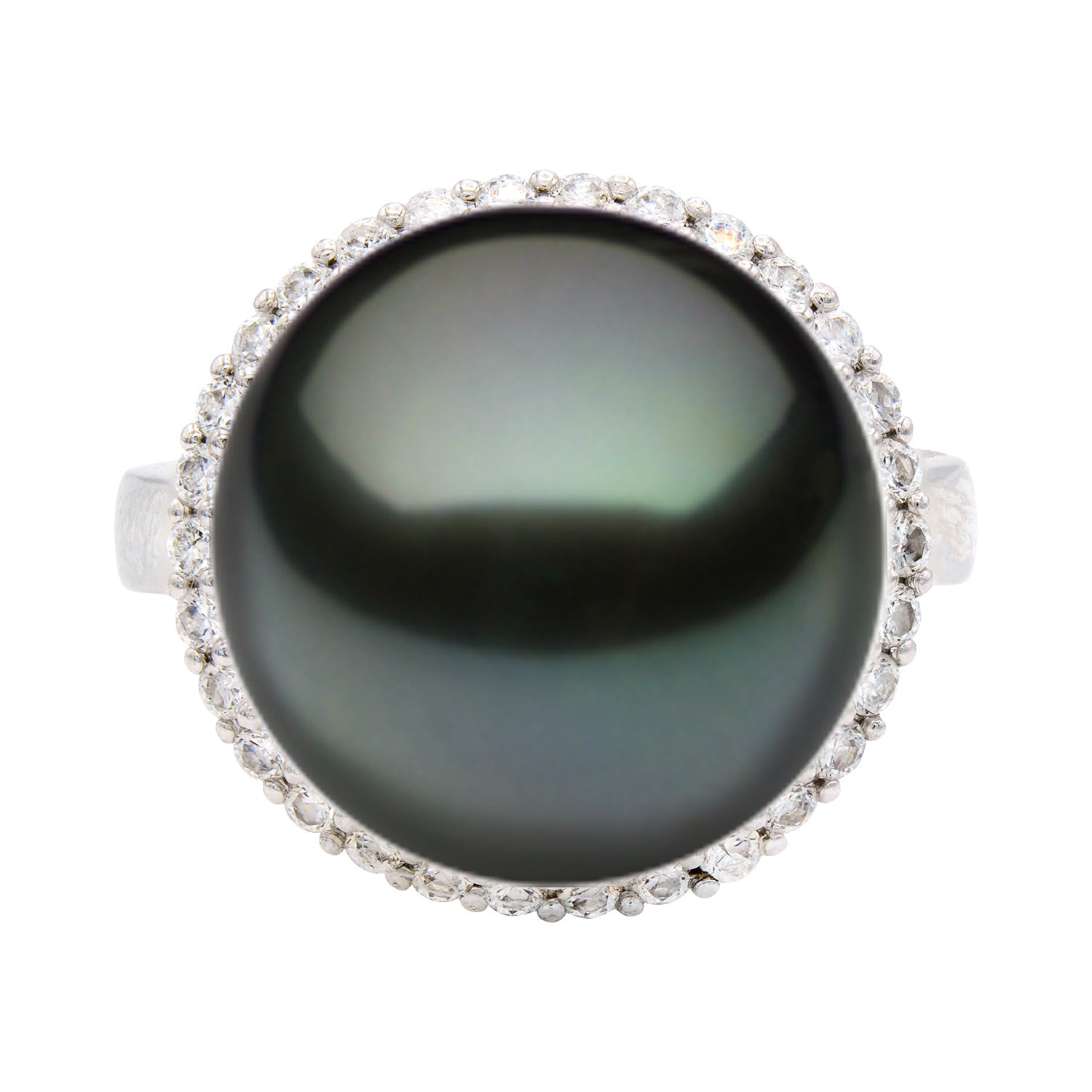 R012074-T - 18KW/5.1G Tahitian Ring 30RD-0.37CT 14-15mm