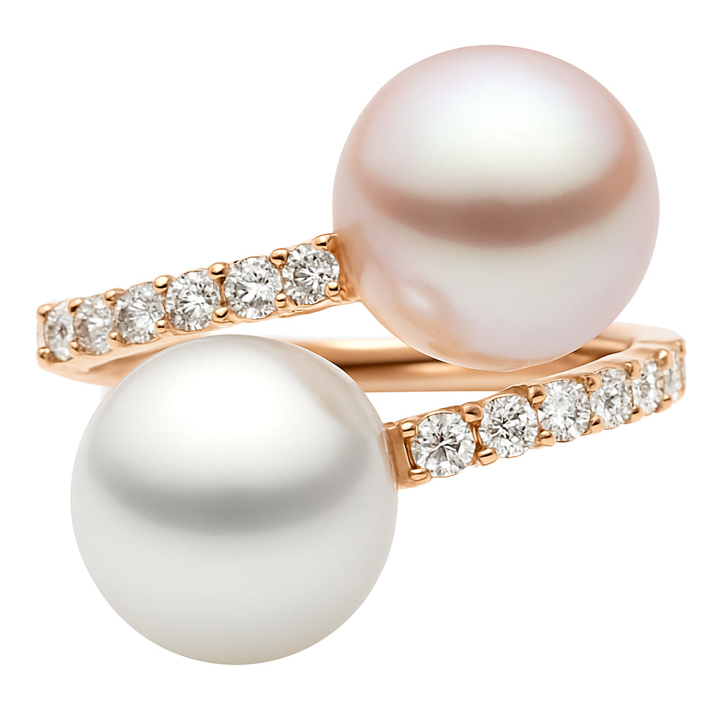 18K Rose Gold South Sea Pearl Ring, 9.50-10mm