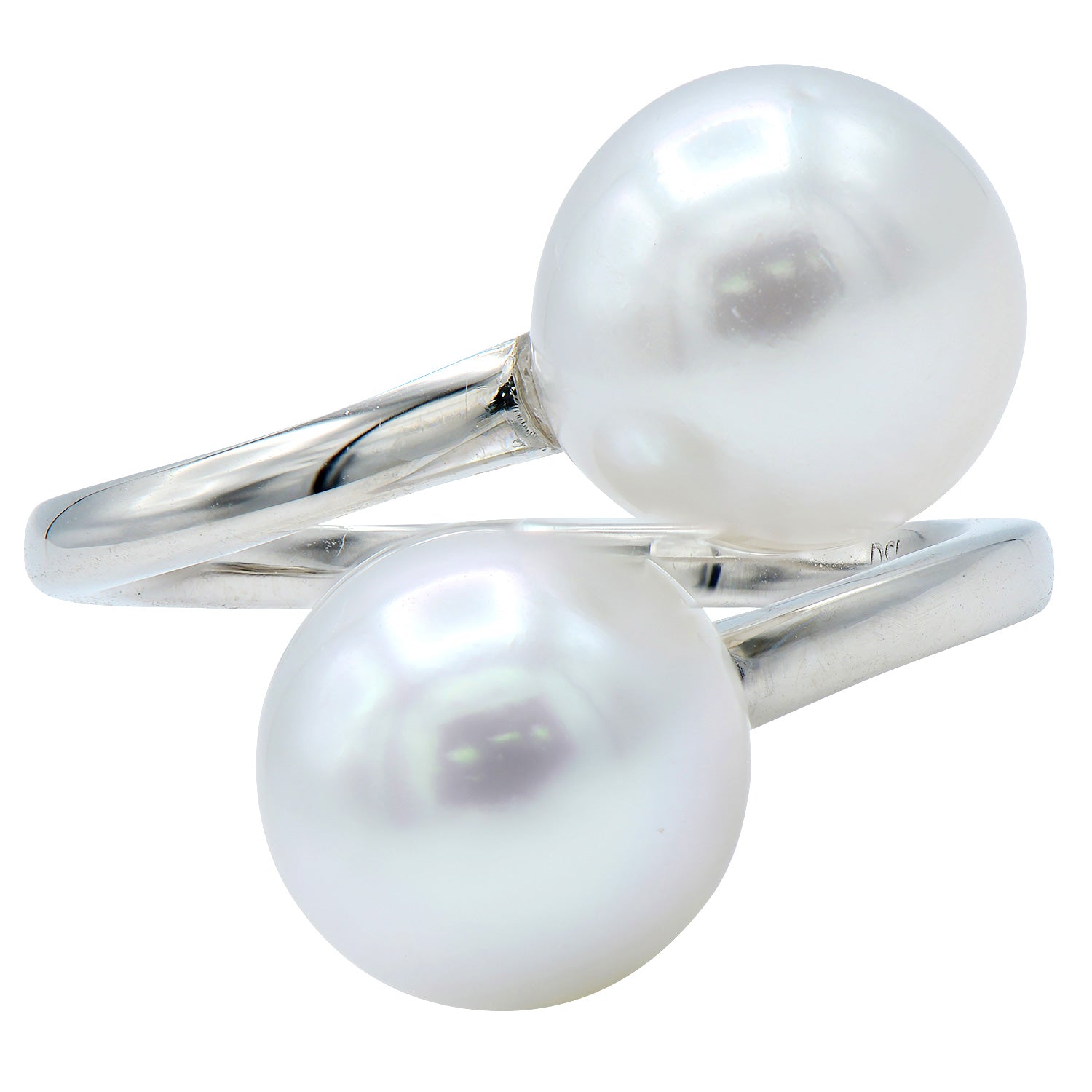 14KY White South Sea Pearl Ring, 9-10mm