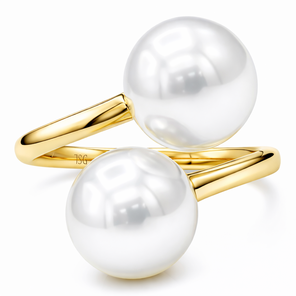 14K Yellow Gold Freshwater Pearl Ring, 9-10mm