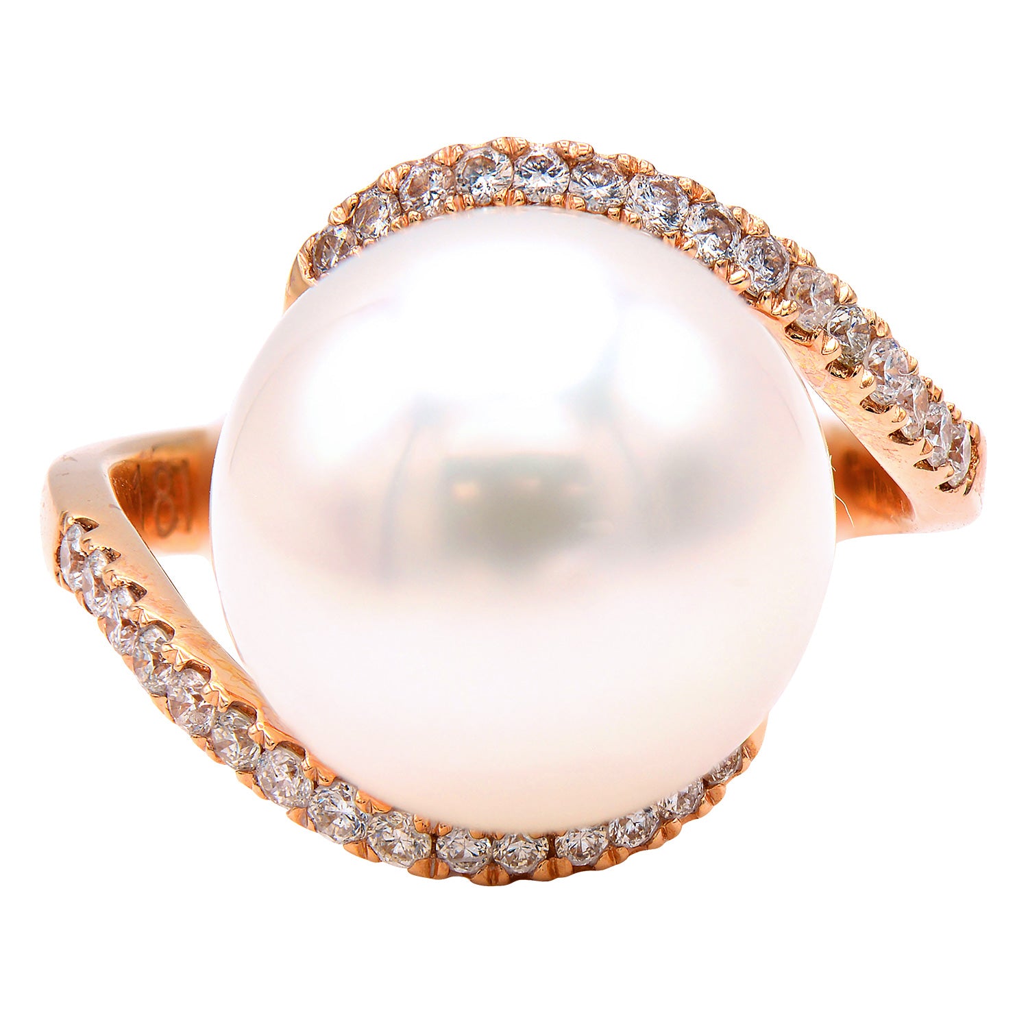 18KR/3.7G S.Sea Ring 30RD-0.32CT 13-14mm