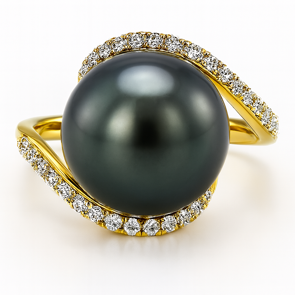 18K Yellow Gold South Sea Pearl Ring