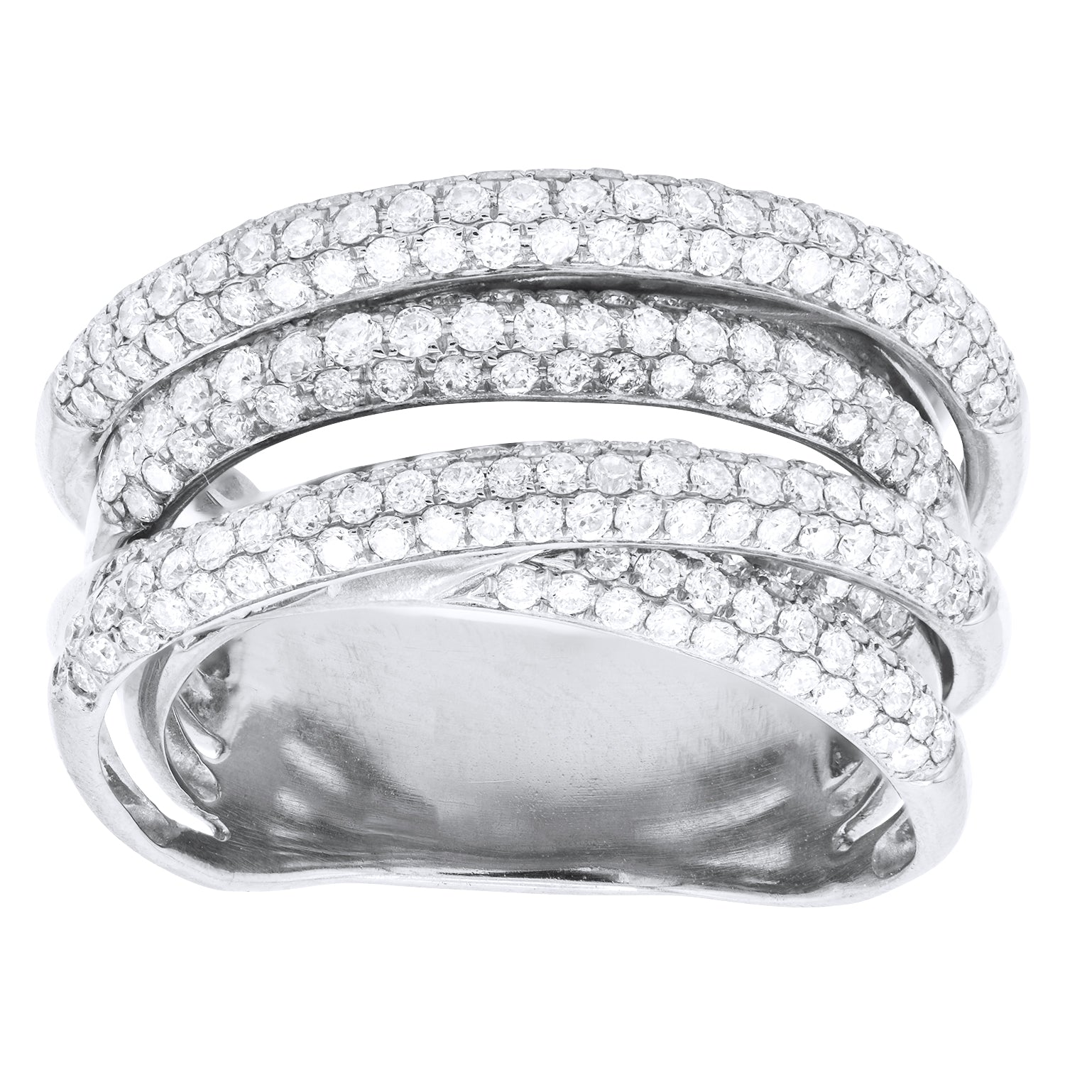 18K White Gold Fashion Diamond Ring, 2.37ct