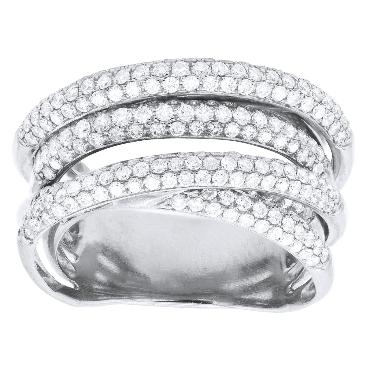 18K White Gold Fashion Diamond Ring, 2.37ct