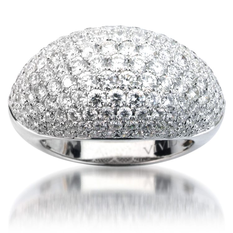 18K White Gold Fashion Diamond Ring, 3.17ct