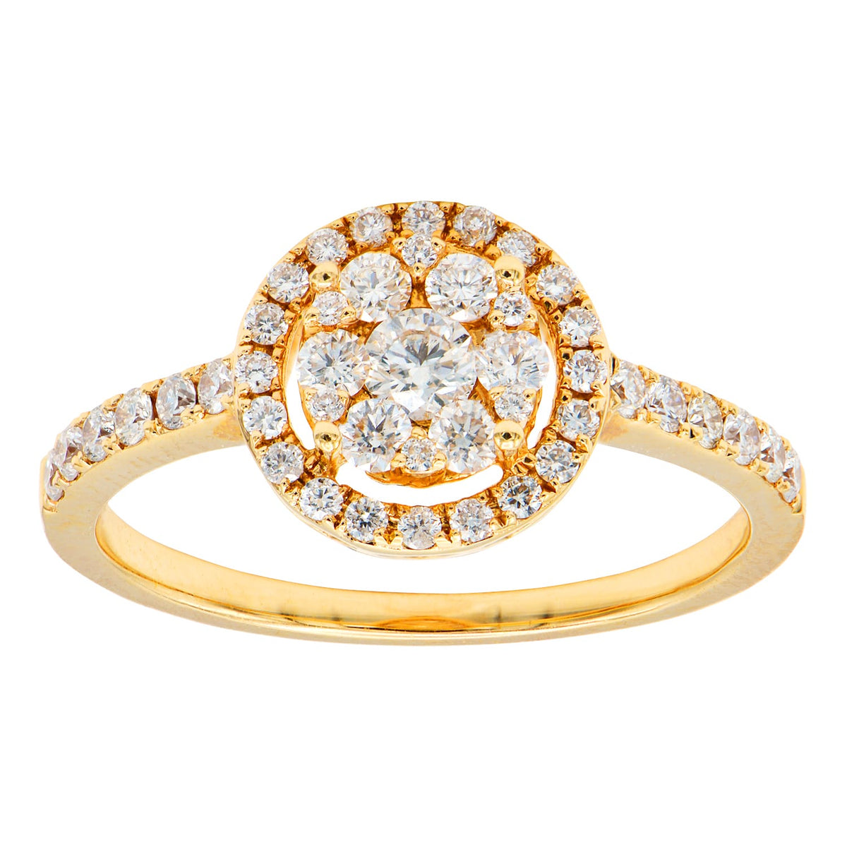18K Rose Gold Fashion Diamond Ring, 0.54ct